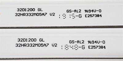 KIT DE LEDS ORIGINAL PARA TV HKPRO 2 PIEZAS / NUMERO DE PARTE 32HR332M05A7 V2 / 32D1200 / 4C-LB320T-HR9C / 32D1200 GL / E257384 / LE8RC2U0-D-K / PANEL LVW320CHCX E0003 / DISPLAY ST3151A05-8 / MODELOS HKP32SM7 / SI32HS - Imagen 2