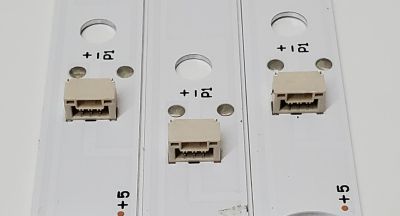 KIT DE LEDS ORIGINAL PARA TV HKPRO 3 PIEZAS / NUMERO DE PARTE 43HR332M08AC V1 / 4C-LB430T-HRFC / 43D2000 / 43D2000 8*3 / 43HR332M08AC / PANEL LVF430HKDX / DISPLAY PT430CT03-14 / MODELO HKP43R01 - Imagen 2