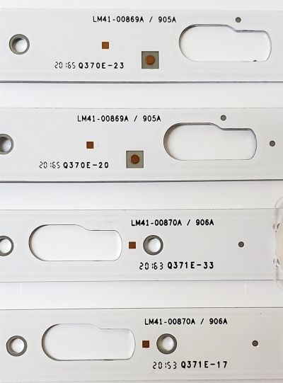 KIT DE LED'S PARA TV SAMSUNG ((6 PIEZAS)) / NUMERO DE PARTE BN96-50317A / BN96-50318A / E0_CFM_L6(1) / E0_CFM_R6(1) / R1.0_TBD-100_7pi / LM41-00869A / 905A / LM41-00870A / 906A / MODELO UN50TU8000 / UN50TU8000FXZA AB04 - Imagen 2