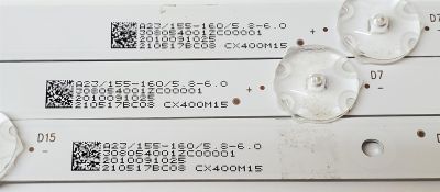 KIT DE LED'S PARA TV SANSUI ((3 PIEZAS)) / NUMERO DE PARTE CX39D08-ZC62AG-02 / 303CX390042 / 2010091025 / CX400M15 / 210517BC08 / 308054001ZC00001 / PANEL CX400DLEDM / DISPLAY V400HJ6-PE1 / MODELO S40P28FN - Imagen 3