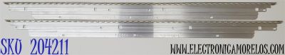 KIT DE LED'S PARA TV SONY ((2 PIEZAS)) / NUMERO DE PARTE SLED 2012SRS46 7030 2D REV1.0 / 2012SRS46 / 120215 / 120306 / SJ-010A-L / SJ-010A-R / MODELO KDL46HX850 / KDL-46HX850