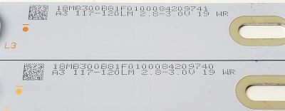 KIT DE LED'S PARA TV SCEPTRE ((2 PIEZAS)) / NUMERO DE PARTE MS-L1225 V2 / 022-P1K3582A1 / LA008 / 18MB300B81F0100084209740 / 18MB300B81F0100084209741 / 117-120LM 2.8-3.0V 19 / MODELO SPTV32D7 - Imagen 3