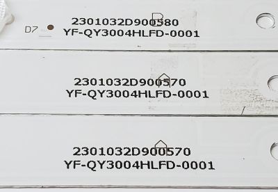KIT DE LED'S PARA TV FURRION ((3 PIEZAS)) / NUMERO DE PARTE 6501L632000060 / 6501L632000050 / 3BL-T6324102-26 / 3BL-T6324102-12 / 2301032D900580 / 2301032D900570 / YF-QY3004HLFD-0001 / PANEL HK315LEDM-JH69H / DISPLAY PT320AT01-01 / MODELO FEHS32D9A - Imagen 4