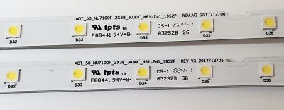 KIT DE LED'S PARA TV SAMSUNG ((2 PIEZAS)) / NUMERO DE PARTE BN96-45952A / AOT_50_NU7100F_2X38_3030C_d6t-2d1_19S2P / PANEL'S CY-NN050HGNV6H / CY-NN050HGAV9H / CY-NN050HGNVFH / CY-NN050HGAV7H / MODELOS UN50RU / UN50NU / ((MAS MODELOS EN DESCRIPCIÓN)) - Imagen 3