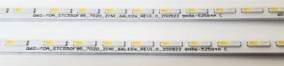 KIT DE LED'S PARA TV SAMSUNG ((2 PIEZAS)) / NUMERO DE PARTE BN96-52584A / STC550F95 / Q60/70A / Q60/70A_STC550F95_7020_2IN1_66LEDs_REV1.0_200922 / 52584A / PANEL CY-QA055FGLV6H / MODELOS QN55Q70AAFXZA / QN55Q6DAAFXZA / QN55Q60AAFXZA / QN55LS03BAFXZA - Imagen 4
