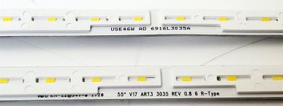 KIT DE LED'S PARA TV LG ((2 PIEZAS)) / 6916L-3035A / 6916L-3036A / 55" V17 ART3 3035 REV 0.8 6 R-TYPE / 55" V17 ART3 3036 REV 0.8 6 L-TYPE / 6916L3035A / 6916L3036A / PANEL LC550EGG (FK)(M1) / MODELO 55UJ7700-UA / 55UJ7700-UA.BUSYLJR - Imagen 3