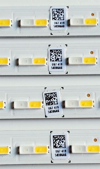 KIT DE LED'S PARA TV SAMSUNG ((4 PIEZAS)) / NUMERO DE PARTE BN96-50386A / LM41-00860A / L1_Q7060T_G5_DUM_S42(1)_R1.3_TC9_100_LM41-00860A / L1_Q7060T_G5_DUM_S42(1)_R1.2_TBC_100_LM41-00860A / MODELOS QN75LS03 / QN75Q60 / QN75Q6D / QN75Q70 / QN75Q7D / HG75T - Imagen 4