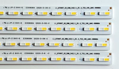 KIT DE LED'S PARA TV SAMSUNG ((4 PIEZAS)) / NUMERO DE PARTE BN96-50386A / LM41-00860A / L1_Q7060T_G5_DUM_S42(1)_R1.3_TC9_100_LM41-00860A / L1_Q7060T_G5_DUM_S42(1)_R1.2_TBC_100_LM41-00860A / MODELOS QN75LS03 / QN75Q60 / QN75Q6D / QN75Q70 / QN75Q7D / HG75T - Imagen 2