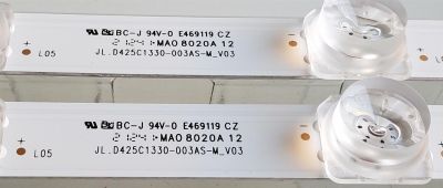 KIT DE LED'S ((NUEVOS)) PARA TV HISENSE ((2 PIEZAS)) / NUMERO DE PARTE JL.D425C1330-003AS / JL.D425C1330-003AS-M_V03 / 20200322 / 43X1-2*12-20200322 / 20200322 / PANEL JHD425X1F52-T0L1K1 / MODELO 43H4000GM - Imagen 5