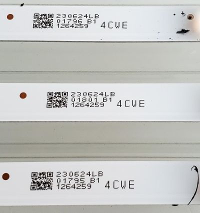 KIT DE LED'S ((NUEVOS)) PARA TV HISENSE ((3 PIEZAS)) / NUMERO DE PARTE HD425Y1U51-T0L6 / 2021012201 / APT-HXLB21008 */ HD425Y1U51-T0L6+2021012201+APT-HXLB21008 / 1264259 / PANEL HD425Y1U51-T0L2 / MODELOS 43A6G / 43A6G / 43R7G5 / 43R6E4 / 43R6G / 43A6H - Imagen 3