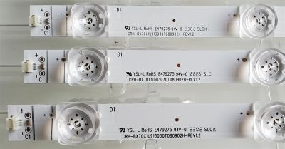 KIT DE LED'S ((NUEVOS)) PARA TV HISENSE ((8 PIEZAS)) / NUMERO DE PARTE CRH-BX70X1U913030T080902H-REV1.2 / HD700X1U91-L1 / 202000217 / SVH700A31 / 1252719 / PANEL HD700X1U91-L1 / CV700U2-T01 / MODELOS 70A6H / 70A6G / 70A65H / 70A61G / 70A6G3 / 70H6570G - Imagen 2