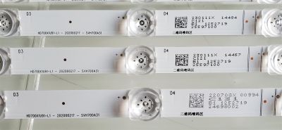 KIT DE LED'S ((NUEVOS)) PARA TV HISENSE ((8 PIEZAS)) / NUMERO DE PARTE CRH-BX70X1U913030T080902H-REV1.2 / HD700X1U91-L1 / 202000217 / SVH700A31 / 1252719 / PANEL HD700X1U91-L1 / CV700U2-T01 / MODELOS 70A6H / 70A6G / 70A65H / 70A61G / 70A6G3 / 70H6570G - Imagen 3