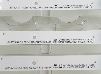 KIT DE LED'S ((NUEVOS)) PARA TV HISENSE ((10 PIEZAS)) / NUMERO DE PARTE CRH-BXK65Y1U41C3030T100627E-REV1.2 / HD650Y1U41-T0LBBY / 22022071401 / SVH650AT1CRH / 21279021S00 / 226054000 / PANEL HD650Y1U41-T0LBBY\GM\MCKD3A\ROH / MODELO 65A6H - Imagen 2