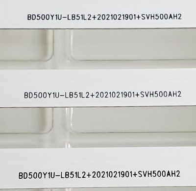 KIT DE LED'S ((NUEVOS)) PARA TV HISENSE / TOSHIBA ((4 PIEZAS)) / NUMERO DE PARTE CRH-BXBT50Y13030080409FREV1.1 / BD500Y1U-LB51L2 / 2021021901 / SVH500AH2 / 1262012 / 26131500 / PANEL HD500Y1U51-T0L2/MX\GM\CKD3A\ROH / MODELOS 50A6G / 50C350KU - Imagen 4