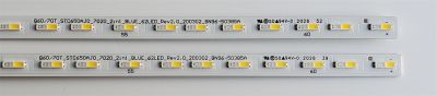 KIT DE LED'S PARA TV SAMSUNG QLED ((2 PIEZAS)) / NUMERO DE PARTE BN96-50385A / STC650AJO / STC650AJ0 / Q60/70T_STC650AJ0_7020_2iN1_BLUE_62LED_REV1.0_191107 / Q60/70T_STC650AJ0_7020_2iN1_BLUE_62LED_REV2.0_200302 / MODELOS QN65Q7DTAFXZA / QN65LS03TAFXZA - Imagen 2