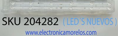 KIT DE LED´S (( NUEVOS )) PARA TV HISENSE (( 2 PZ )) NUMERO DE PARTE 70401-01202 / RF-EG320044SS30-0601 A2 / C05 3.3-3.4V 195-200LM / 2A96004 DA915 0370 0101 / PANEL BOEI320WX-01 / MODELOS 32H4G / 32H5500G / 32H4030F3 / 32H4G5