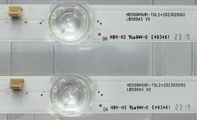KIT DE LED´S ((NUEVOS)) PARA TV HISENSE ((2 PIEZAS)) / NUMERO DE PARTE LB500A5 V0 / HD500H1U91-T0L2+2023020102 / 1307344S00 / HE50 D6J / 00316 / HISENSE HD500H1U91 / PANEL HD500H1U91-T0L2\S0\SM\ROH / MODELOS 50A6K / 50A6KV - Imagen 2