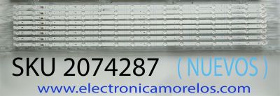 KIT DE LED´S (( NUEVOS )) PARA TV HISENSE (( 8 PZ )) NUMERO DE PARTE SH50D16-ZC42AG-06 / 303SH500007 / HD500X3U51-TAL9+2020082703+L2_E0_CDM_S4(4)_V0.5_U8R / PANEL JHD500X3U51-T0L8\S0\GM\ROH / MODELO 50U6G