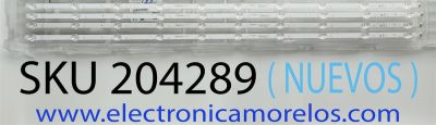 KIT DE LED'S ((NUEVOS)) PARA TV HISENSE ((4 PIEZAS)) / NUMERO DE PARTE SVH500AK9 / HD500Y1U52-T0LB / ZD_SSC_D500_4X10_01_TDE30_V2.00_20211209 / HD500Y1U52-T0LB+2021120902+SVH500AK9+ZDJG / 1275211500 / HE230324 / 102165 Z / MODELO 50C350LU
