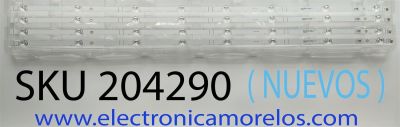 KIT DE LED´S (( NUEVOS )) PARA TV HISENSE (( 4 PZ )) NUMERO DE PARTE LB5009R V.0 / HD500Y1U91-T0L2+2021030801 / 1253610 / HE50D62 11200 / PANEL HD500Y1U91-T0L2\GM\CKD3A\ROH / MODELOS 50R6G / 50R6E4 / 50A6H / 50A6GV