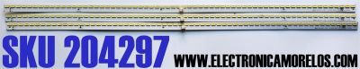 KIT DE LED'S PARA TV SHARP ((3 PIEZAS)) / NUMERO DE PARTE 5369ZZ / LG INNOTEK 70INCH 7030PKG 64EA REV0.1_20120921 / 20120921 / PANEL JE695D3GW8CD / MODELOS LC-70LE657U / LC-70LE550U