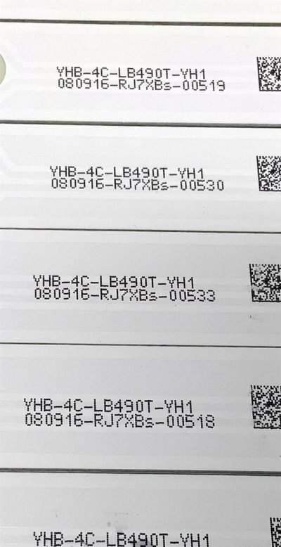 KIT DE LEDS ORIGINAL PARA TV TOSHIBA 8 PIEZAS / NUMERO DE PARTE TCL_ODM_49_D1600_8X5_3030C_5S1P / TCL_0DM_49_D1600_8X5_3030C_5S1P / 006-P1K3488B / 4C-LB490T-YH / 4C-LB490T-YH1 / 4C-LB490T-YH2 / 4C-LB490T-YHE / PANEL LVF490CSDX E4 V57 / MODELO 49L510U18 - Imagen 3