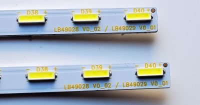 KIT DE LED'S PARA TV SONY ((2 PIEZAS)) / NUMERO DE PARTE LB49028 V0_02 / LB49029 V0_01 / PANEL'S YS9F049HNG01 / YM7F490HNG01 / MODELOS XBR49X800E / XBR-49X800E / XBR49X800H / XBR-49X800H - Imagen 2