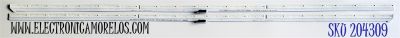 KIT DE LEDS ORIGINAL PARA TV LG 2 PIEZAS / NUMERO DE PARTE LC50490042A / LC50490043A / HC500EQF / SSC_HS_HC500EQF-VKGA1_60LED_L_REV02_210728 / SSC_HS_HC500EQF-VKGA1_60LED_R_REV02_210728 / MODELOS 50QNED80AQA / 50QNED80UQA