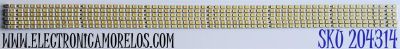 KIT DE LED'S PARA TV SAMSUNG ((6 PIEZAS)) / NUMERO DE PARTE SVS55_2ND_120HZ / LJ64-01744A / LJ64-01745A / LJ64-01746A / LJ64-01747A / PANEL LTF550HF04-A04 / MODELOS UN55B6000VM / UN55B7100W