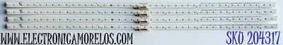 KIT DE LED'S PARA TV SAMSUNG ((4 PIEZAS)) / NUMERO DE PARTE BN96-50386A / Q60/70T_STC750A72_7020_2in1_BLUE_42LED_REV2.0_200302_BN96-50386A / 50386A / PANEL CY-RT075HGHV2H / MODELOS QN75LS03 / QN75Q60 / QN75Q6D / QN75Q70 / QN75Q7D / HG75TS03