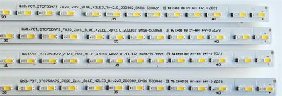 KIT DE LED'S PARA TV SAMSUNG ((4 PIEZAS)) / NUMERO DE PARTE BN96-50386A / Q60/70T_STC750A72_7020_2in1_BLUE_42LED_REV2.0_200302_BN96-50386A / 50386A / PANEL CY-RT075HGHV2H / MODELOS QN75LS03 / QN75Q60 / QN75Q6D / QN75Q70 / QN75Q7D / HG75TS03 - Imagen 2