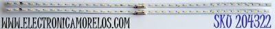 KIT DE LED'S PARA TV SAMSUNG ((2 PIEZAS)) / NUMERO DE PARTE BN96-50381A / STC430AE1 / Q60/Q70T_STC430AE1_7020_2in1_BLUE_38LED_REV1.0_191107 / 50381A / PANEL CY-RT043HGAV2H / MODELO QN43Q60 / QN43Q60TAFXZA