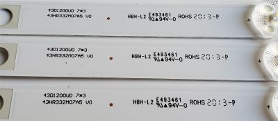 KIT DE LED'S PARA TV EVL ((3 PIEZAS)) / NUMERO DE PARTE 43HR332M07A5 V0 / 43D1200UD / 4C-LB430T-HRAC / LD6RA2R0C / 43D1200UD 7*3 / HBL-L2 / E493461 / PANEL / DISPLAY / MODELO 43EVLS4 - Imagen 4