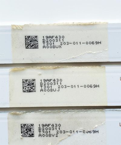 KIT DE LED'S PARA TV POLAROID ((8 PIEZAS)) / NUMERO DE PARTE JL.D50051330-170DS-M_V01 / 19AF430 / D200311 / 203-011-0069H / T301 / PANEL CC495PU1L01 / DISPLAY V500DJ6-QE1 / MODELOS 50T7U / WT50U7 - Imagen 3