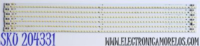 KIT DE LED'S PARA TV SHARP ((6 PIEZAS)) / NUMERO DE PARTE 2011SSP70 / SLED 2011SSP70 Y 68 5630 REV0 / M120519 / PANEL LK695D3GV00D / MODELOS LC-70LE845U / LC-70C8470U