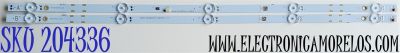 KIT DE LED'S PARA TV SAMSUNG ((2 PIEZAS)) / NUMERO DE PARTE TAN32044S / TAN32044S V1_02 / TAN32044S V0_02 / 94V-0 E349376 HY-AI 81075 / 09810108SH01 / 09810108SH02 / MODELOS UN32M4500 / UN32M4500BFXZA / UN32M4500BFXZC