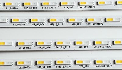 KIT DE LED'S PARA TV SAMSUNG ((4 PIEZAS)) / NUMERO DE PARTE BN96-53621A / L1_Q6070 5DP_G0_DFM S42(1)_R1.0 V28_100 LM41_01076B/C / LM41-01076B/C / LM41_01076B / PANEL CY-QA070HGSV1H / MODELOS QN70Q6 / QN70Q6DAAVXZA UA03 / QN70Q60BAFXZC / QN70Q60AAVXZA - Imagen 4