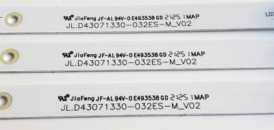 KIT DE LEDS PARA TV WESTINGHOUSE ORIGINAL 3 PIEZAS / NUMERO DE PARTE JL.D43071330-032ES-M_V02 / 1110-4000411 / E493538 / 230101023610 / 21AF530 / PANEL HK430WLEDM-JH6PH / DISPLAY PT430CT03-14 VER.2.0 / MODELO WR43FX2212 / WR43FX2210 / 43PUL6643/F7 - Imagen 2