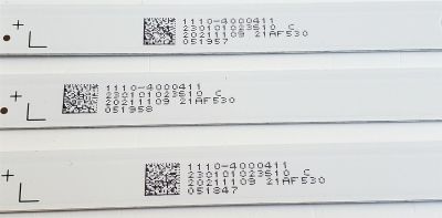 KIT DE LEDS PARA TV WESTINGHOUSE ORIGINAL 3 PIEZAS / NUMERO DE PARTE JL.D43071330-032ES-M_V02 / 1110-4000411 / E493538 / 230101023610 / 21AF530 / PANEL HK430WLEDM-JH6PH / DISPLAY PT430CT03-14 VER.2.0 / MODELO WR43FX2212 / WR43FX2210 / 43PUL6643/F7 - Imagen 3