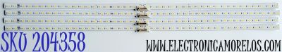 KIT DE LED'S PARA TV SAMUNG ((4 PIEZAS)) / NUMERO DE PARTE BN96-50386A / V0T6-750SM0-R0 / 50386A / V0T6-750SM0-R0 19.11.06 GS-AL2 / PANEL CY-RT075HGHV2H / MODELOS QN75Q70 / QN75Q60 / QN75Q6D / QN75Q7D / QN75Q7DTAFXZA FF02 / HG75TS03 / HG75TS030NFXZA