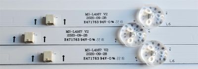 KIT DE LED'S PARA TV WESTINGHOUSE ((3 PIEZAS)) / NUMERO DE PARTE MS-L4167 V2 / LB-C430-G7N-F-K-7-12-X1 / E471763 94V-0 / PANEL C430Y19-5C / DISPLAY PT430CT02-4 VER1.1 / MODELO WR43FX2212 - Imagen 4