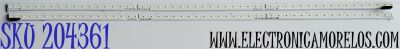 KIT DE LED'S PARA TV LG ((2 PIEZAS)) / NUMERO DE PARTE 6916L-3024A / 6916L-3025A / 3025A / 3024A / 43" V17 ART3 3024 REV0.2 2 L-TYPE / 43" V17 ART3 3025 REV0.2 2 R-TYPE / PANEL LC430EGG (FK)(M1) / MODELO 43UJ750V-ZB / 43UJ750V-ZB.BEUYLJP