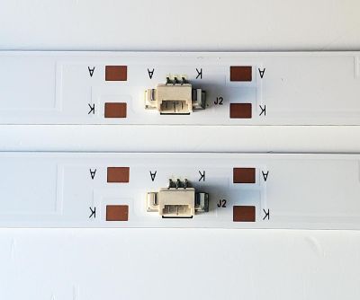 KIT DE LEDS PARA TV ONN ORIGINAL 2 PIEZAS / NUMERO DE PARTE LED32D06-ZC22AG-03J / 30332006002J / 32000M16 / 221027AB10 / E78030 94V-0 / MODELO 100012589 (32 PULGADAS) - Imagen 3