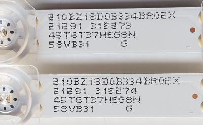 KIT DE LEDS PARA TV VIZIO ORIGINAL 2 PIEZAS / NUMERO DE PARTE 210BZ18D0B334BR02X / 58VB31 / LB-GM3030-GJVIZIO582X18VB31-JS / LB-GM3030-GJVIZI0582X18VB31-JS / PANEL TPT580WR-PV5D.K / DISPLAY CC580PV5D VER.02 / CV580U1-T01 REV:01 / MODELO V585-J01 - Imagen 4