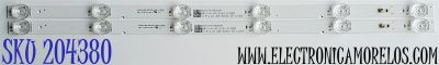 KIT DE LED'S PARA TV LG ((2 PIEZAS)) / NUMERO DE PARTE M08-AR27030-0601N-5254A / G01270YM0603R / HP-S-H-19S-0004 / LDB-12 E347474 94V-0 / ShineOn M08-AR27030-0601N-5254A / PANEL CT270WFDA C03 / DISPLAY LM270WF7 (SJ)(D4) / MODELO 27LP600B / 27LP600B-PU