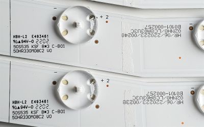 KIT DE LED'S PARA TV TCL ((10 PIEZAS)) / NUMERO DE PARTE 50HR330M08 / 50S535 / 50HR330M08A2 V0 (L) LC8A03U3C / B0101-000255 / 50HR330M08B2 V0 (M) LC8A03U3C / B0101-000256 / 50HR330M08C2 V0 (R) LC8A03U3C / B0101-000257 / MODELO 50S535 - Imagen 4