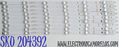 KIT DE LED'S PARA TV CONTINENTAL EDISON ((9 PIEZAS)) / NUMERO DE PARTE LED50D06A-ZC59AG-01 / 30350006033 / E469119 / 50000M73 / 210602BC05 / MODELO CEQLED50SA21