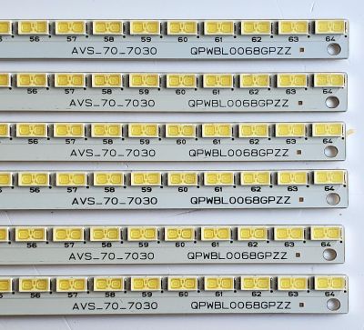 KIT DE LED'S PARA TV SHARP ((6 PIEZAS)) / NUMERO DE PARTE RUNTKB078WJZZ / QPWBL0068GPZZ / AVS_70_7030 / E227809 / MODELO PN-R703 - Imagen 4