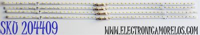 KIT DE LED'S PARA TV SAMSUNG ((4 PIEZAS)) / NUMERO DE PARTE BN96-52601A / BN96-52601A REV00 / 75Q60A / ES75SVQFPBGA48 / E466169 / PANEL CY-QA075FHV1H / MODELOS QN75LS03 / QN75LS03AAFXZA / QN75Q7D / QN75Q7DAAFXZA 
