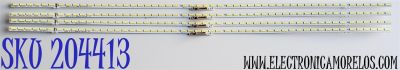 KIT DE LEDS ORIGINAL PARA TV SAMSUNG ORIGINAL 4 PIEZAS / NUMERO DE PARTE BN96-52583A / BN96-52592A / L1_AU8/9K Q60A_H5_DFM S52(1)_R1.2 V1B_100 LM41-01047A / PANEL CY-QA085HG / MODELOS QN85LS / QN85Q / QA85LS03 / QE85LS03 / MAS MODELOS EN DESCRIPCION